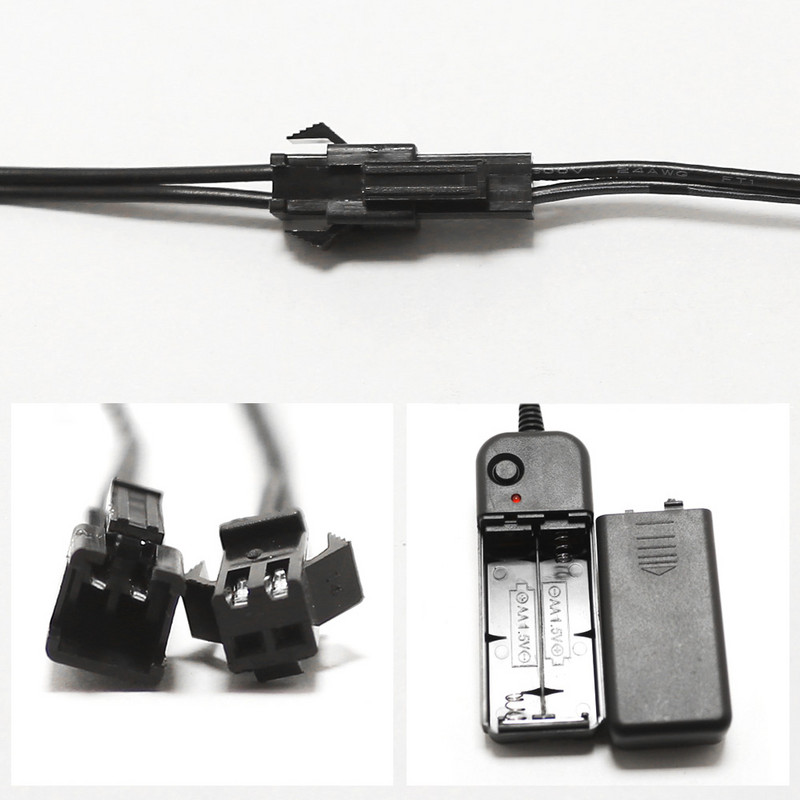 Neoninė lemputė El Led Neoninė viela po automobiliu Lankstus minkštas vamzdelis Kalėdų LED juostos ženklas Anime / kūno moteris / kambariai Virvės šviesa RGB