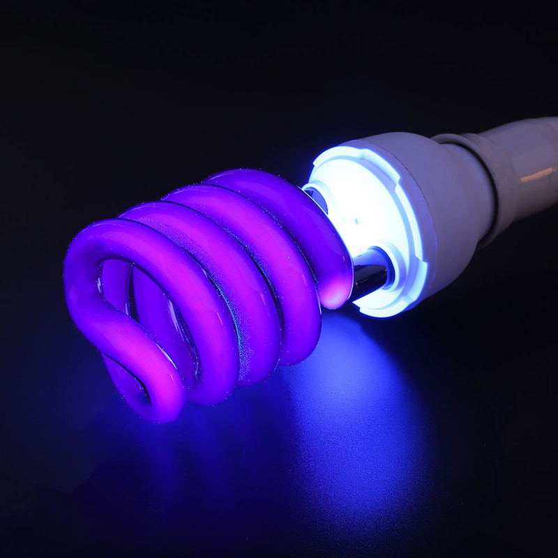 E27UV ultraviolettluminofoorlamp, 40 W 220 V violetne valgus, vähese ereda energiaga bakteritsiidse lambi valgustus
