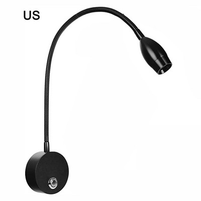 Olvasólámpa éjjeli falra szerelhető lámpák 3 W LED szabályozható fényerejű Egyszerűen állítható színhőmérsékletű olvasólámpa