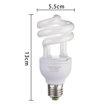 Spiral Turtle UV UVB Light Lamp Heating Bulbs AC 220-240V Συμπλήρωμα Ασβεστίου για Αμφιβία Χελώνας