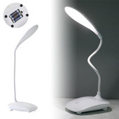 LED-es asztali lámpa USB tápellátású asztali lámpa érintéses tompítású hordozható lámpa, 3 színű, fokozatmentesen szabályozható szemvédelem hálószoba éjjeli lámpa