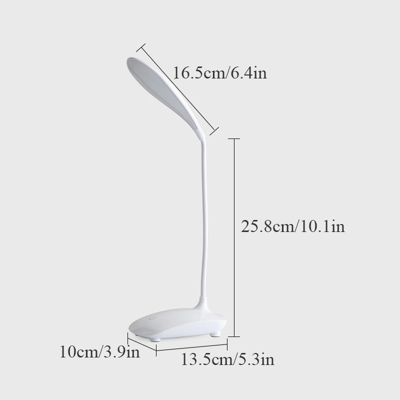 LED-es asztali lámpa USB tápellátású asztali lámpa érintéses tompítású hordozható lámpa, 3 színű, fokozatmentesen szabályozható szemvédelem hálószoba éjjeli lámpa