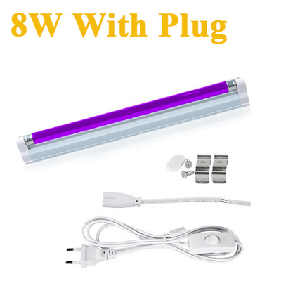 Ultraibolya UV lámpa LED feketefény kék UVA fluoreszcens Party kvarc lámpa rovar UV sterilizáló izzó 365nm kozmetikai pénzérzékel