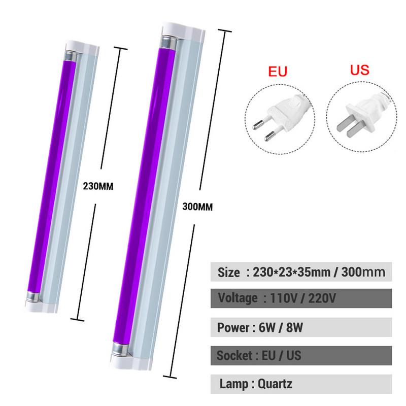 Ultraibolya UV lámpa LED feketefény kék UVA fluoreszcens Party kvarc lámpa rovar UV sterilizáló izzó 365nm kozmetikai pénzérzékel