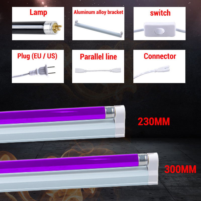 Ultraibolya UV lámpa LED feketefény kék UVA fluoreszcens Party kvarc lámpa rovar UV sterilizáló izzó 365nm kozmetikai pénzérzékel