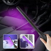 Bakteritsiidse lambi desinfitseerimispulk UVC ultraviolettkiirgusega, kaasaskantav käeshoitav majapidamissteriliseerimine, lestade ja suitsu lõhn, lilla hele