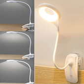 Nešiojama LED akių apsaugos lempa USB reguliuojama stalinė lempa su užsegimu prie lovos skaitymo lempa LED stalinis stalinis apšvietimas