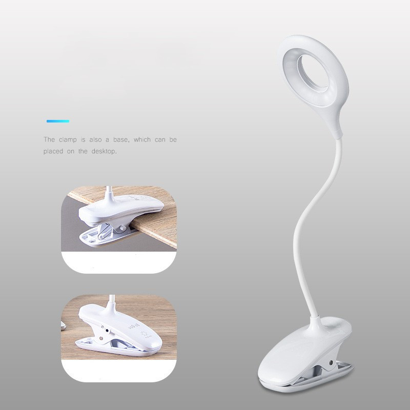 Nešiojama LED akių apsaugos lempa USB reguliuojama stalinė lempa su užsegimu prie lovos skaitymo lempa LED stalinis stalinis apšvietimas