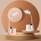 1 set praktične svjetiljke za čitanje ABS stolna svjetiljka 180 stupnjeva podesiva zaštita za oči u stilu astronauta, LED stolna svjetiljka za projektor