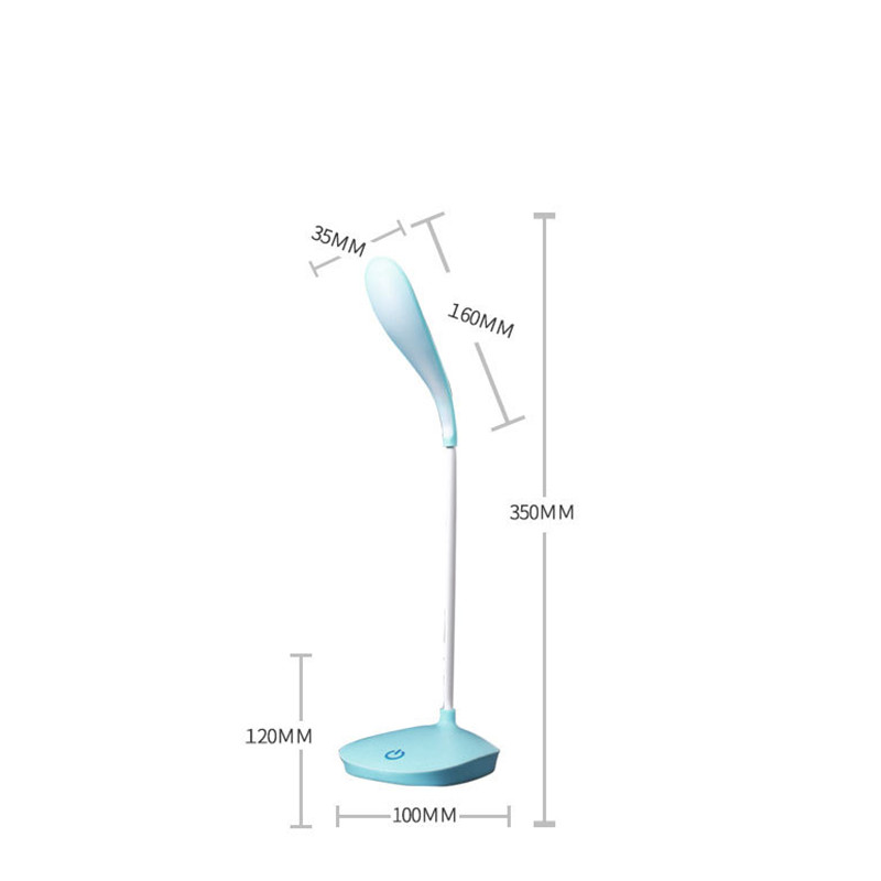 Lampă de birou pliabilă cu LED, 3 niveluri, reglare la atingere, baterie reîncărcabilă prin USB, lampă de masă strălucitoare pentru lectură, studiu, lanterne, lămpi