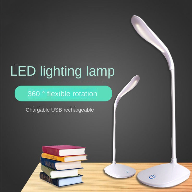 Lampă de birou pliabilă cu LED, 3 niveluri, reglare la atingere, baterie reîncărcabilă prin USB, lampă de masă strălucitoare pentru lectură, studiu, lanterne, lămpi