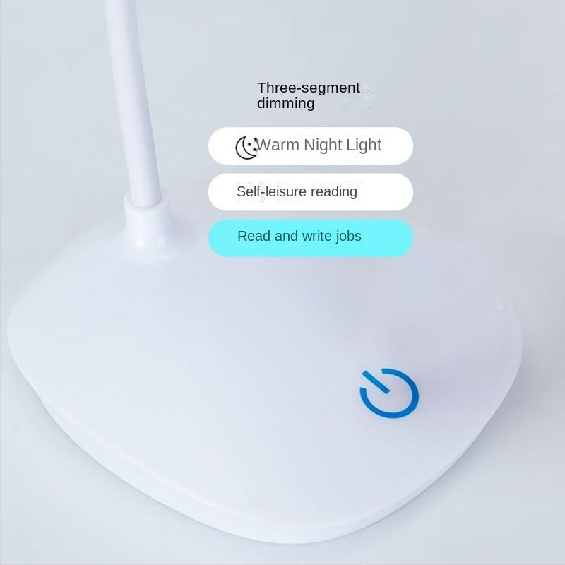 Lampă de birou pliabilă cu LED, 3 niveluri, reglare la atingere, baterie reîncărcabilă prin USB, lampă de masă strălucitoare pentru lectură, studiu, lanterne, lămpi
