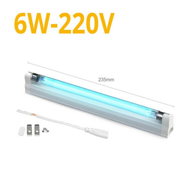 Sterilizator germicid 6W 8W Lampă LED UV 110v 220v Ultraviolet Cuarț Lumină liniară Generator de ozon Dezinfecție Deodor Bar Tub