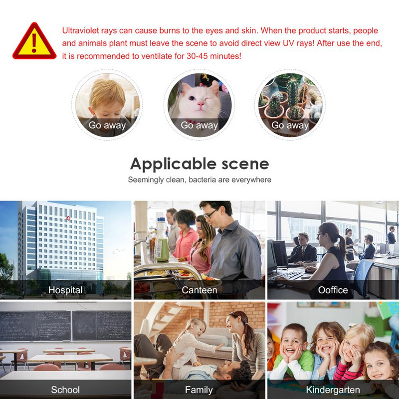 Sterilizator germicid 6W 8W Lampă LED UV 110v 220v Ultraviolet Cuarț Lumină liniară Generator de ozon Dezinfecție Deodor Bar Tub