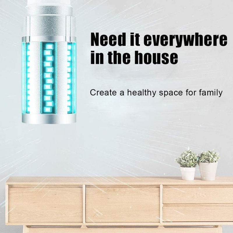 E27 UVC LED kukurūzas spuldze UV LED lampas dezinfekcijas gaisma ultravioletās gaismas baktericīda sterilizācijas lampa 15W 20W