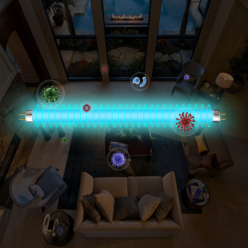 UV lempa Ultravioletinė kvarcas 110V 220V Be / Su kištuku T5 vamzdinė lemputė Namuose UV lemputė Virtuvės Tualetui Miegamajame Ozono UVC šviestuvai