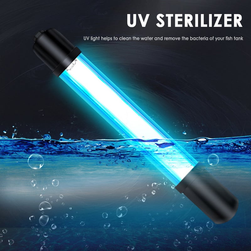 Sterilizator UV 110/220V pentru rezervor de pește cu filtru ultraviolete Sterilizatoare UV pentru sterilizare curată rezervor de pește 5/7/9/11/13w