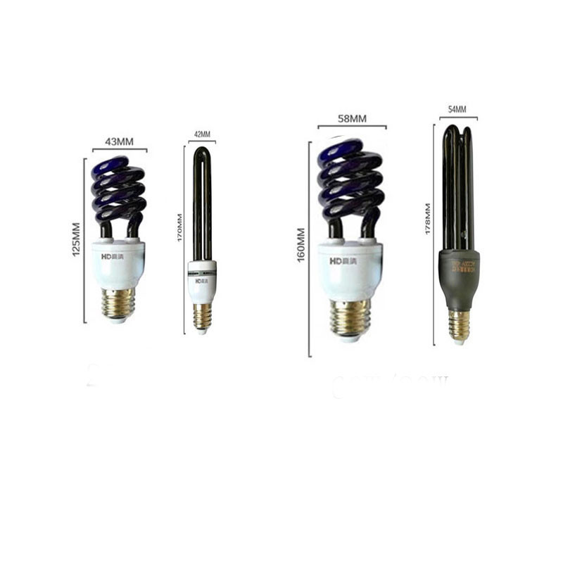 VUSUM 110V-220V E27 UV izzó ultraibolya lámpa irtó lámpa fluoreszkáló érzékelő lámpa csali díszítő lámpa