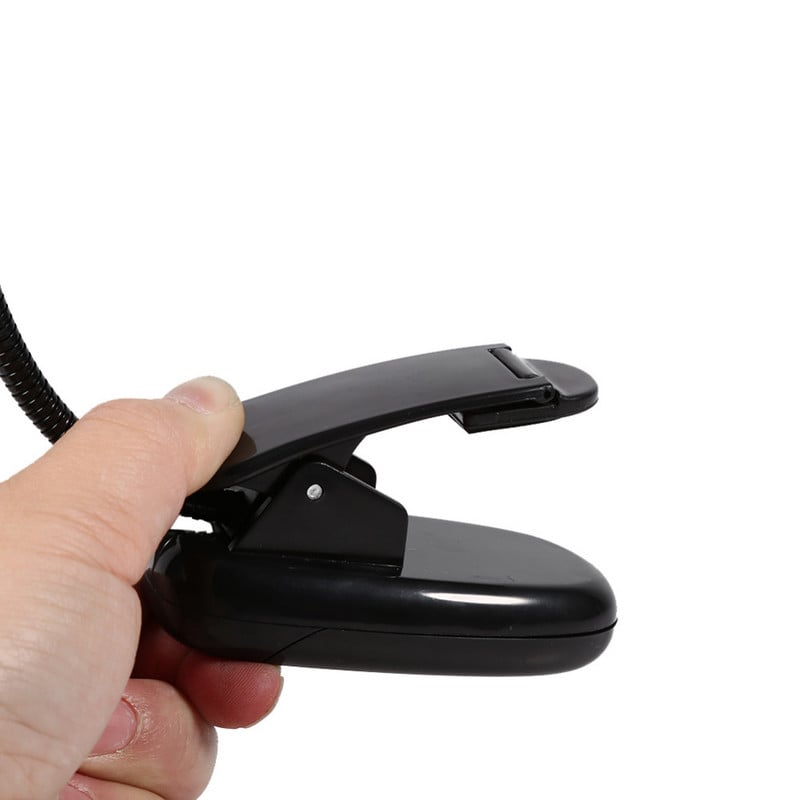 Lampă cu clips cu 10 LED Suport pentru muzică Lumină cu clemă Luminoasă, flexibilă, reglabilă, pentru birou, pentru dormitor, lămpi de lectură, lampă de studiu, lumini, vânzare caldă