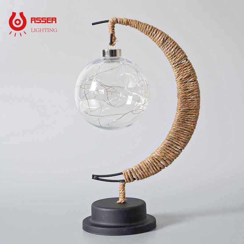 RSSER LED Mēness lampa Nakts gaismas EID Mubarak Ramadan Dekorācijas Galda lampas Nakts gaisma Mājas Dekorācijas Gultas gaisma