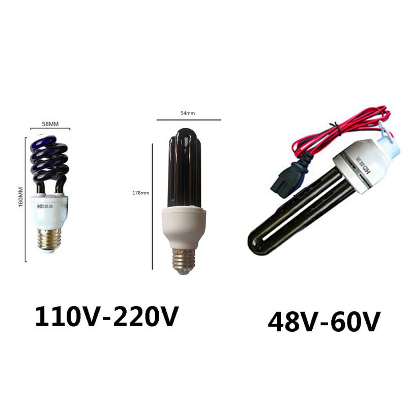 110V 220V E27 Bec UV Lampă UV cu ultraviolete Detectie fluorescentă Bec CFL în spirală Lămpi de iluminat cu economie de energie