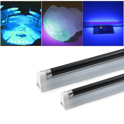 UV fluoreszcencia érzékelő kvarc lámpa BLB ultraibolya fekete fény kék LED cső izzó 365 nm Violet Lure színpadi hangulatvilágítás
