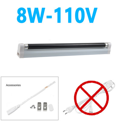 UV fluorescencijos aptikimo kvarcinė lempa BLB ultravioletinė juoda šviesa mėlyna LED vamzdinė lemputė 365 nm violetinė jaukų scenos aplinkos apšvietimas