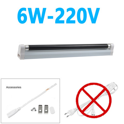 UV fluorescencijos aptikimo kvarcinė lempa BLB ultravioletinė juoda šviesa mėlyna LED vamzdinė lemputė 365 nm violetinė jaukų scenos aplinkos apšvietimas