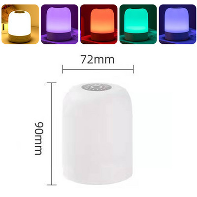 Lumină de noapte inteligentă USB Senzor tactil Lampă de noptieră Sufragerie Dormitor Atmosfera de somn Protecția ochilor Lămpi de lectură pentru studiu