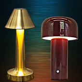 3 modell bár dohányzóasztali lámpa LED asztali éjszakai lámpa újratölthető érintőképernyős vezeték nélküli étterem hálószoba dekoráció éjszakai világítás