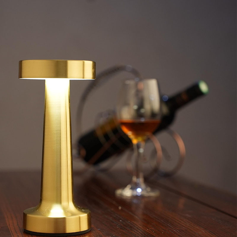 3 modell bár dohányzóasztali lámpa LED asztali éjszakai lámpa újratölthető érintőképernyős vezeték nélküli étterem hálószoba dekoráció éjszakai világítás