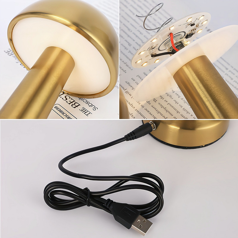 3 modell bár dohányzóasztali lámpa LED asztali éjszakai lámpa újratölthető érintőképernyős vezeték nélküli étterem hálószoba dekoráció éjszakai világítás