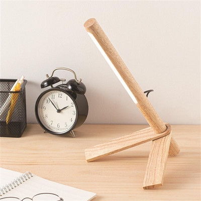 Lampă de birou portabilă din lemn, din lemn, din lemn, nordic, pentru învățare, pentru decorarea camerei, lanternă, lumină de lectură de noapte