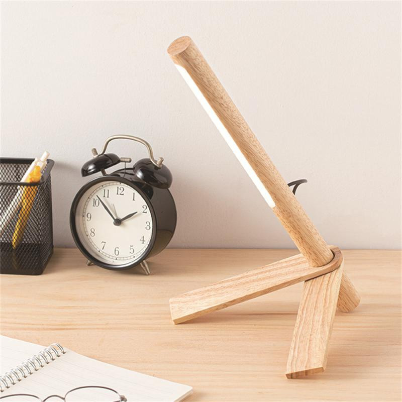 Lampă de birou portabilă din lemn, din lemn, din lemn, nordic, pentru învățare, pentru decorarea camerei, lanternă, lumină de lectură de noapte