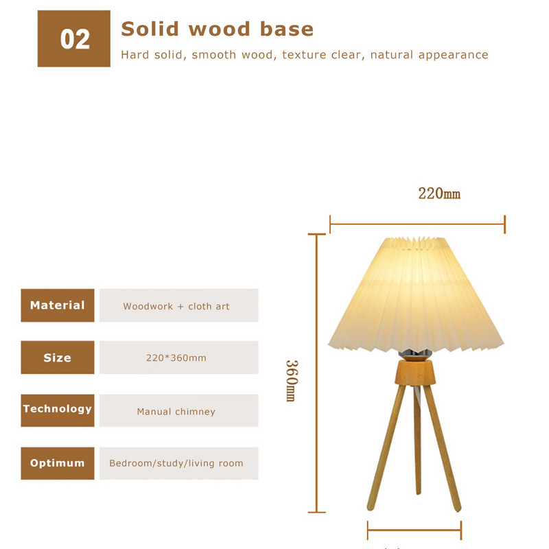 Koka vintage kroku abažūrs galda lampa masīvkoka mācību lasīšanai pie gultas nakts apgaismojums USB galda lampa viesistabas gaisma