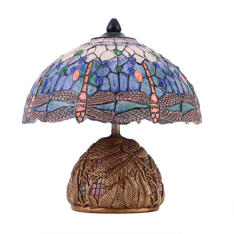 Stolna lampa u stilu vretenca Noćna noćna lampa u stilu vretenca Antikno luksuzno stolno svjetlo Spavaća soba Dnevni boravak za spavaću sobu