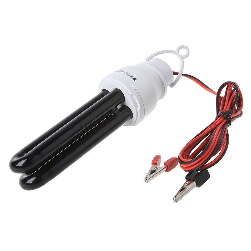 1 szett UV fény 12V 20W fekete villanykörte spirál energiatakarékos lila fény Farm mezőgazdaság rovarcsapda lámpák ultraibolya