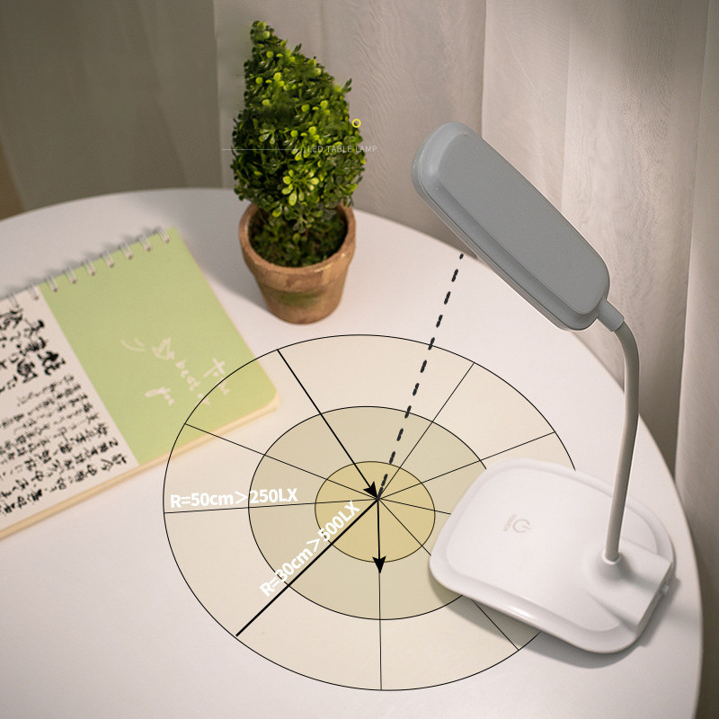 Lămpi de birou cu LED-uri tactile Baterie încorporată USB Dimmerare continuă 360 Furtun gratuit Student Copii Lumină de lectură pentru birou Dormitor de studiu
