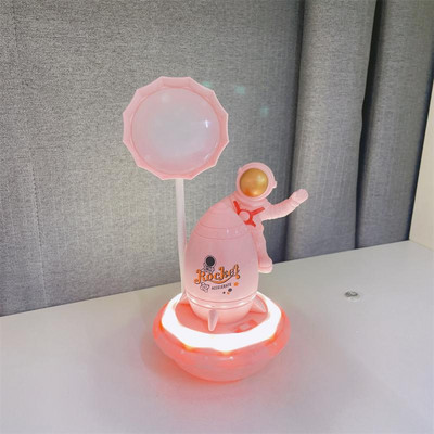 Teise käiguga hämardatav LED-laualamp. Töölaua kaunistus Astronauti Ruumi Kabiini disain Lauavalgustus Õppimine Magamistoa voodi kõrval multifilm