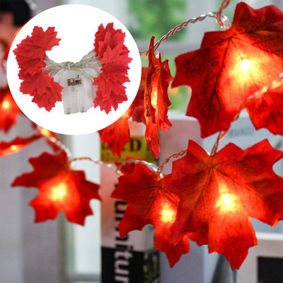 24 LED rózsa virág fa lámpák USB asztali lámpa tündér juharlevél éjszakai lámpa Otthoni buli karácsonyi esküvői hálószoba dekoráció