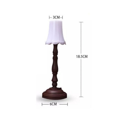 Nou Creativ Nordic Vintage Decor Lampă Mică Lectură Iluminat Noptieră Mini Lampă de Noapte Carte Fata Decor Home Decor