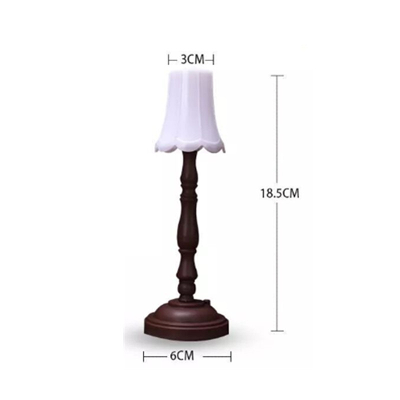 Nou Creativ Nordic Vintage Decor Lampă Mică Lectură Iluminat Noptieră Mini Lampă de Noapte Carte Fata Decor Home Decor