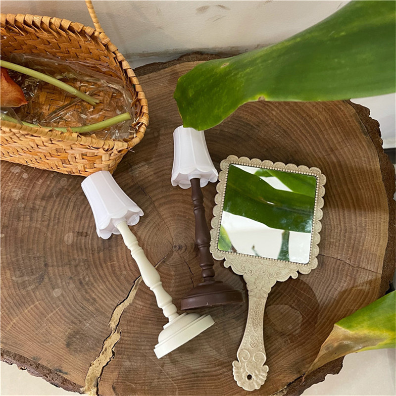 Nou Creativ Nordic Vintage Decor Lampă Mică Lectură Iluminat Noptieră Mini Lampă de Noapte Carte Fata Decor Home Decor