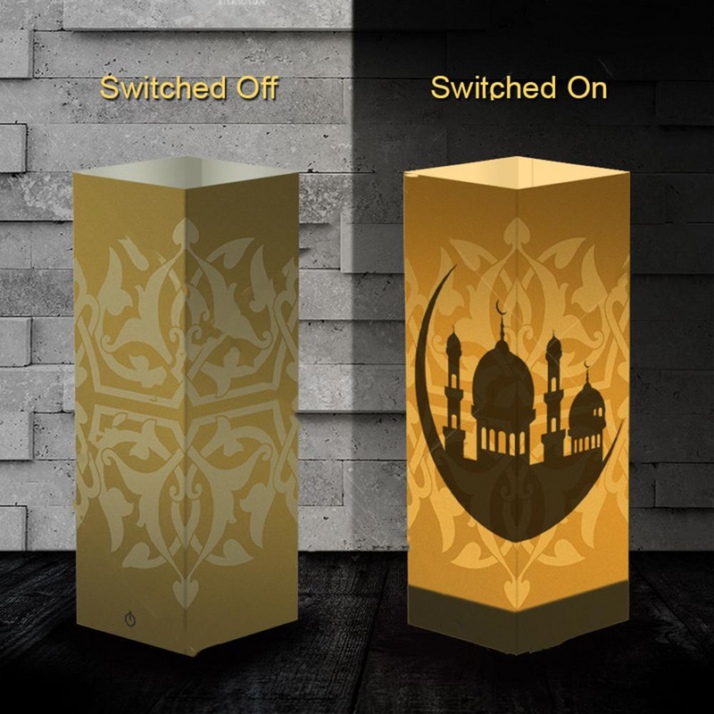 5v 1a magamistoa laualamp Eid Mubarak Moon Touch Contral öövalgus islami moslemipeo kodukaunistus