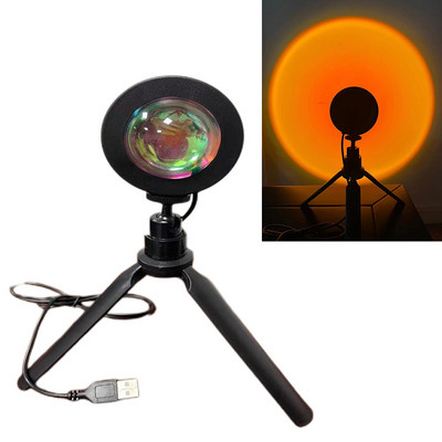 LED lampa na projektor s dúhovým západom slnka, dekorácia miestnosti, USB dúhová lampa na projektor spálňa, fotografovanie, neónové svetlo, vnútorné osvetlenie, dekorácia
