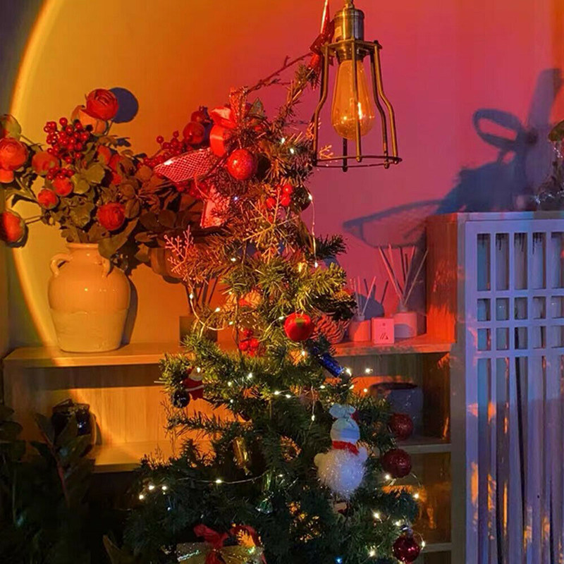 LED lampa na projektor s dúhovým západom slnka, dekorácia miestnosti, USB dúhová lampa na projektor spálňa, fotografovanie, neónové svetlo, vnútorné osvetlenie, dekorácia