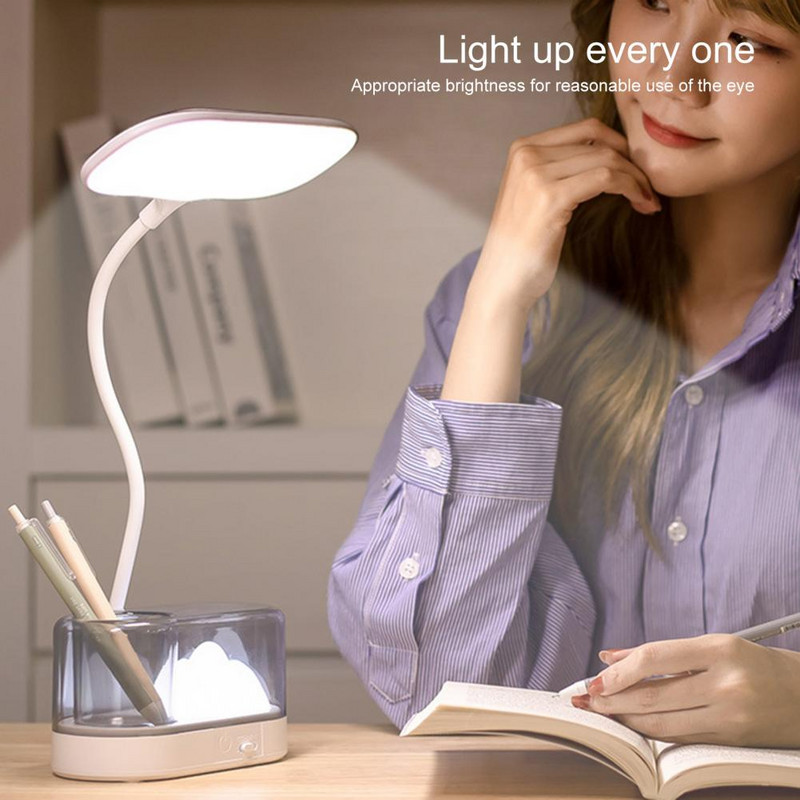 Lampă de birou, reîncărcabilă, temperatură de culoare reglabilă, luminozitate ridicată pentru studenți, lampă de lectură cu LED, lumină de noapte, consumabile pentru casă