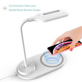 LED asztali lámpa összecsukható, szabályozható érintőképernyős asztali lámpa USB tápellátású asztali fény Éjszakai érintéssel elsötétíthető hordozható lámpa Szemvédő lámpa