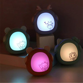 Creative Cartoon värviline laualamp Atmosfäär Väike laualamp Mini laetav õppelaualamp Õpilase silmade kaitse lauaarvuti