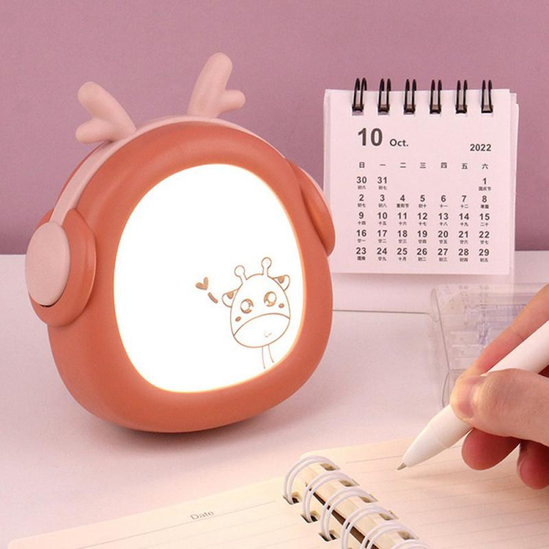 Creative Cartoon värviline laualamp Atmosfäär Väike laualamp Mini laetav õppelaualamp Õpilase silmade kaitse lauaarvuti